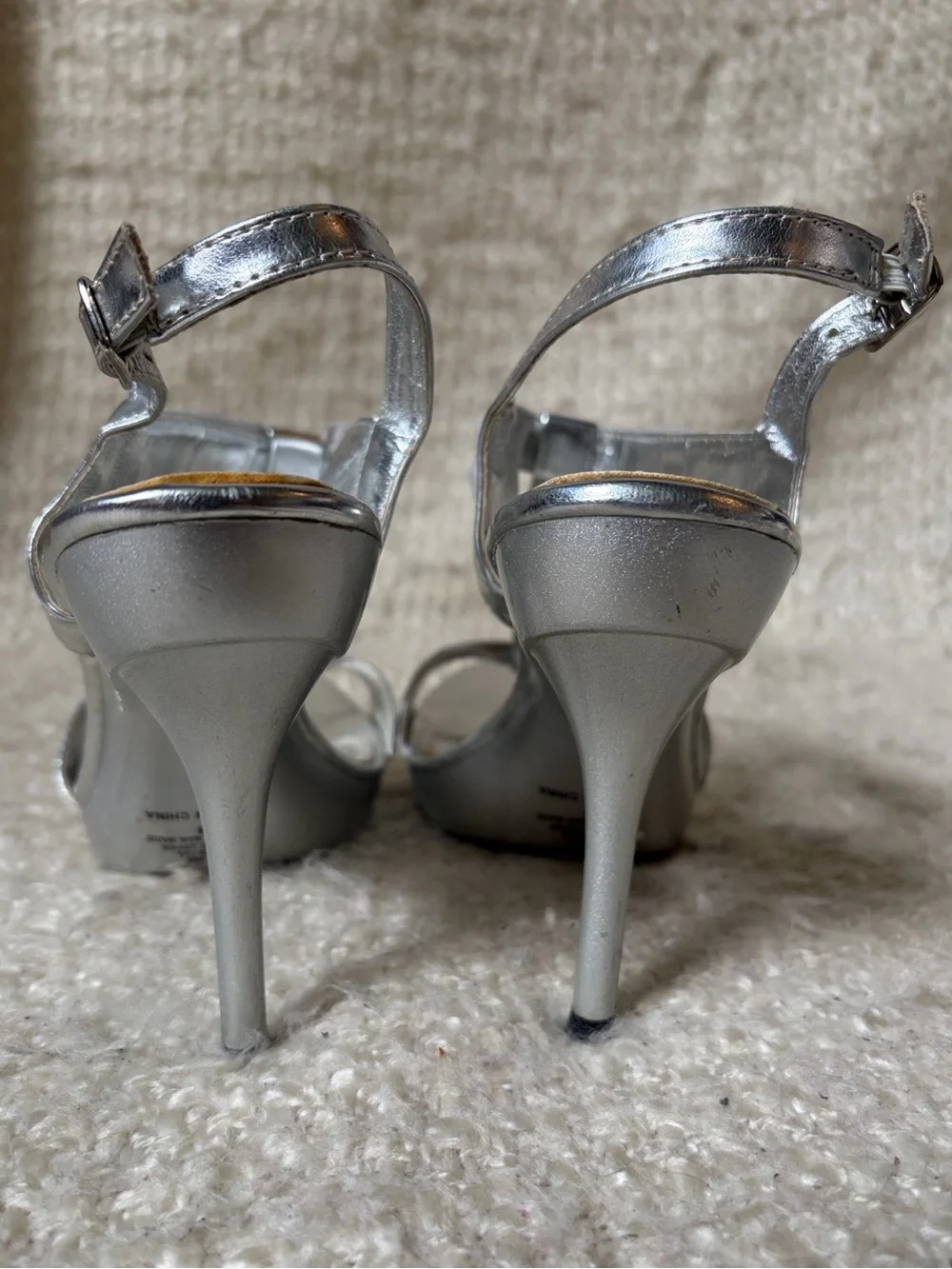 🥂 De Blossom Collection by David’s Bridal Women’s Size 8 Silver Heels